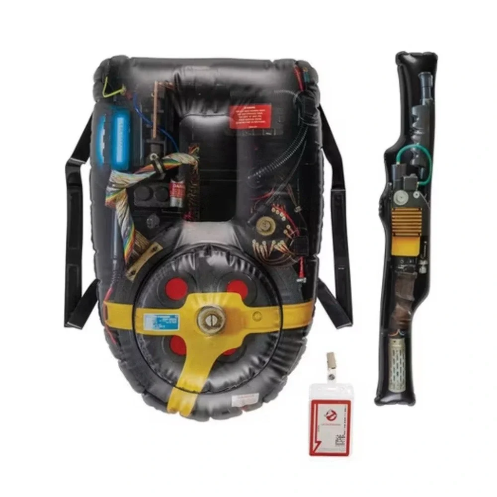 GHOSTBUSTERS Frozen Empire INFLATABLE PROTON PACK w Badge  Halloween Costume Kit